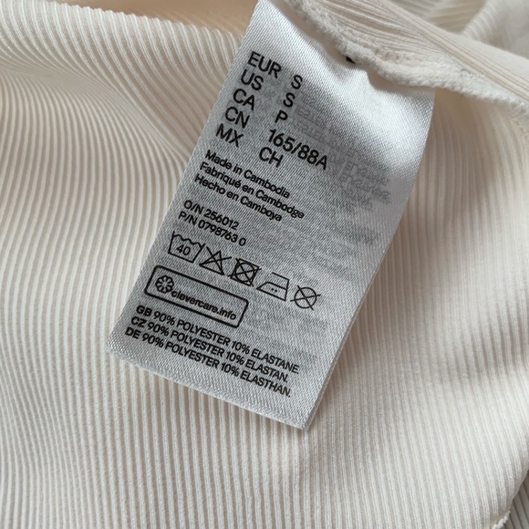 Ribbed sweater size S turtleneck H&M off white Woman - Picture 10 of 12